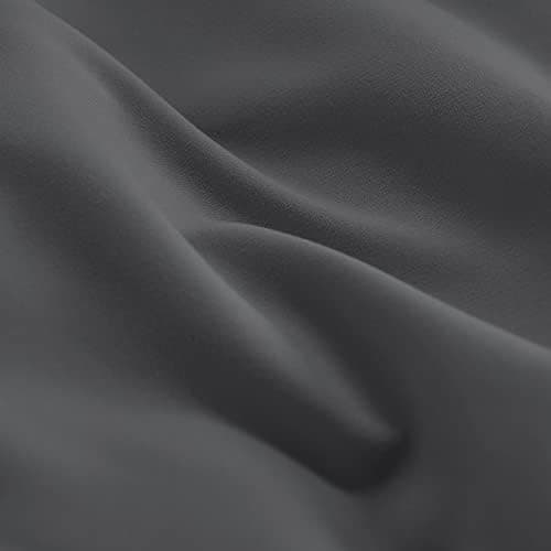 WAVVE Bettwäsche 135x200 – 4‑teiliges Mikrofaser‑Set Anthrazit (inkl. 2×80×80 cm Kissenbezüge) mit Reißverschluss, OEKO‑