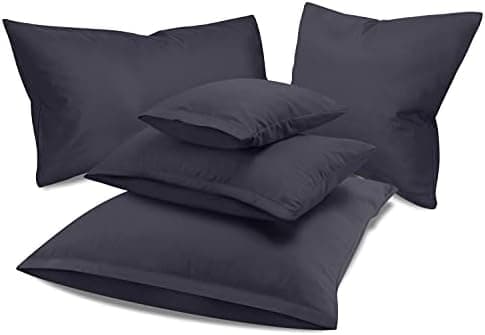 Doppelpack Baumwoll-Kissenbezüge 40 x 15 cm – Navyblau, schlichtes modernes Design