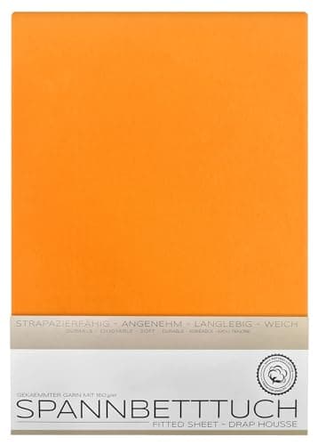 BEAUTEX Spannbetttuch aus Baumwolle – Premium Jersey 160 g/m², OEKO‑TEX STANDARD 100
