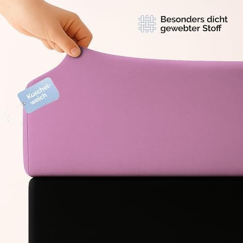 Spannbettlaken 120x200 cm – Jersey 100% Baumwolle – für Matratzen bis 25 cm Höhe