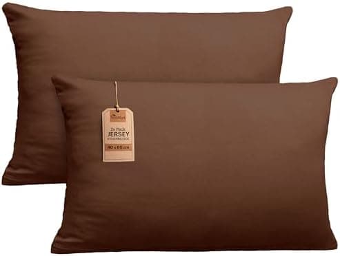 NatureMark Jersey Kissenbezüge – weich & atmungsaktiv, hautfreundlich – 40x40 cm, Anthrazit