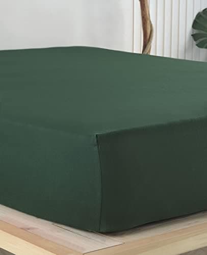Vency Spannbettlaken 90x200 cm – 100% Baumwolle, für Matratzen bis 35 cm