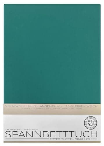 BEAUTEX Spannbetttuch aus Baumwolle – Premium Jersey 160 g/m², OEKO‑TEX STANDARD 100