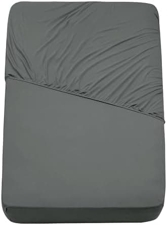 Mixibaby Spannbettlaken Jersey 100% Baumwolle – 180 x 200 cm, Hellgrau