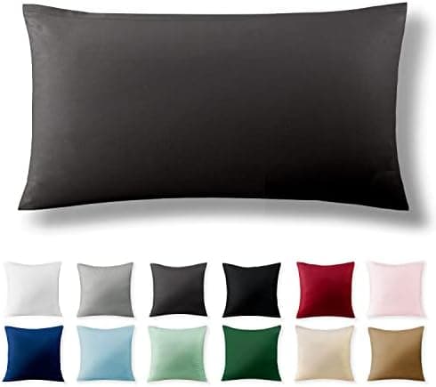 2er-Set Kissenbezüge 40 x 80 cm – Renforcé, 100% Baumwolle, superweich mit Reißverschluss, Babyrosa