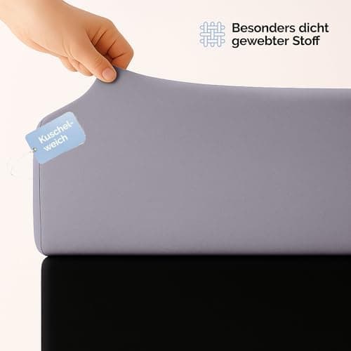 Spannbettlaken 120x200 cm – Jersey 100% Baumwolle – für Matratzen bis 25 cm Höhe