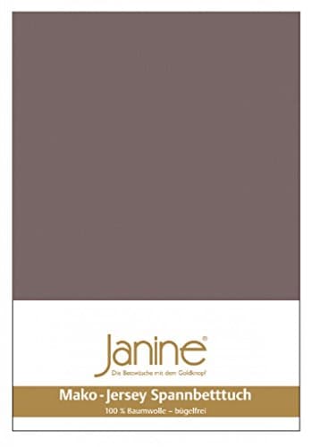 Janine Spannbettlaken Mako-Feinjersey Classic Jersey für Matratzen 180–200 x 200 cm