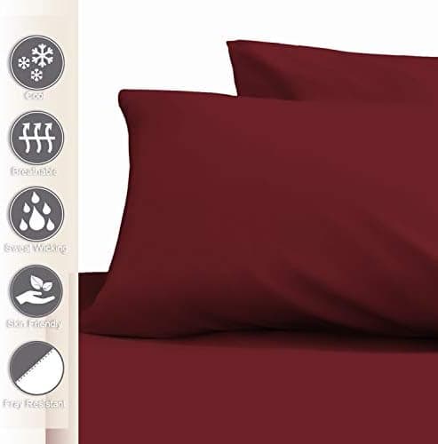 Pizuna Kissenbezüge 2er-Pack 40 x 80 cm Dunkelblau – 100% Langstapel-Baumwolle, 400 Fadenzahl