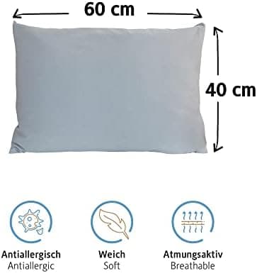 Komfortec Kissenbezüge 2er Set – 100% Baumwolle Premium Jersey (150 g/m²), superweich – OEKO‑TEX STANDARD 100