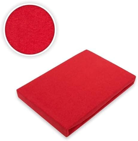 EXKLUSIV HEIMTEXTIL Jersey-Spannbettlaken 90–100 x 200 cm, bis 25 cm Matratzenhöhe – 100% Baumwolle, Öko‑Tex zertifizier