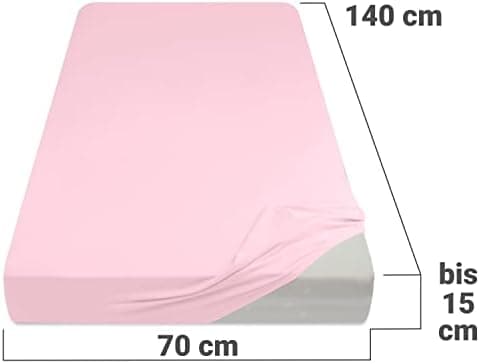 Jersey-Spannbetttuch – 100% Baumwolle, 180–200 x 200 cm