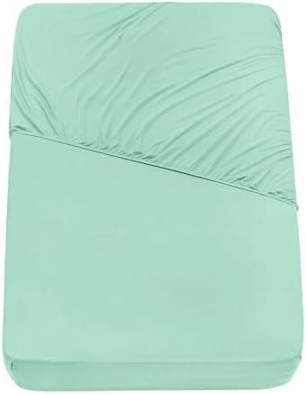 Mixibaby Spannbettlaken Jersey 100% Baumwolle – 180 x 200 cm, Hellgrau