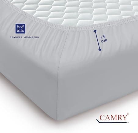 Camry Spannbettlaken 180x200–200x200 cm – Baumwoll‑Jersey Orange
