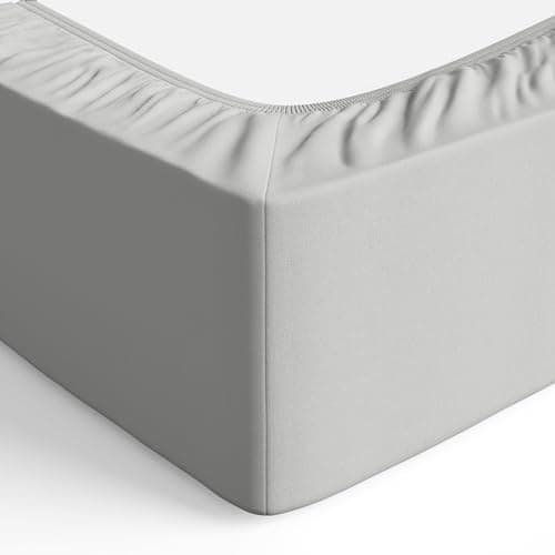 Amazon Basics Spannbettlaken – Mikrofaser Spannbetttuch 150 x 200 x 30 cm (für Matratzen bis 30 cm)