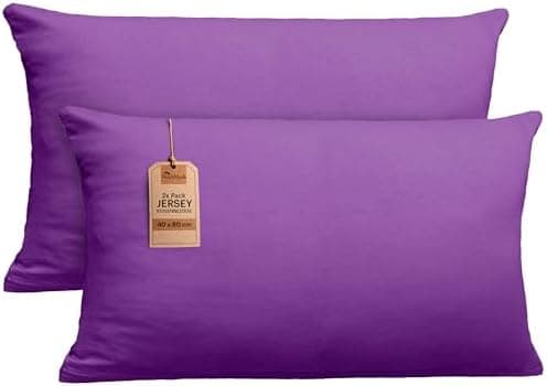 NatureMark Jersey Kissenbezüge – weich & atmungsaktiv, hautfreundlich – 40x40 cm, Anthrazit