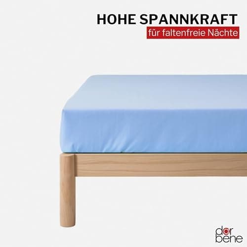 Spannbettlaken 140x200 cm – Jersey Baumwolle, Oeko‑TEX zertifiziert