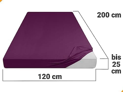 Jersey-Spannbetttuch – 100% Baumwolle, 180–200 x 200 cm