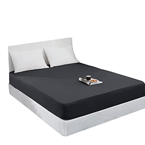 Mixibaby Spannbettlaken Jersey 100% Baumwolle – 180 x 200 cm, Hellgrau