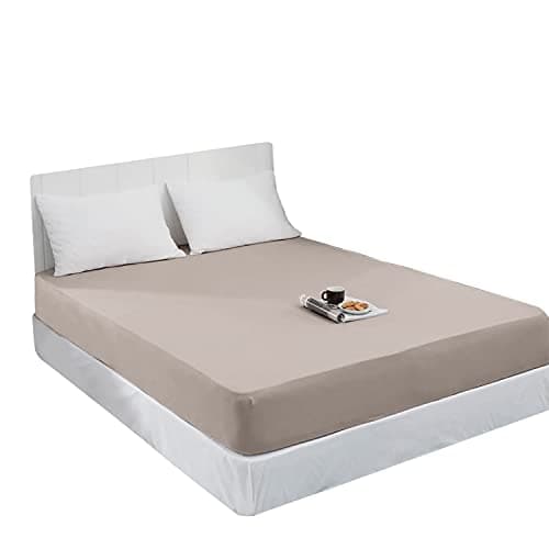 Mixibaby Spannbettlaken Jersey 100% Baumwolle – 180 x 200 cm, Hellgrau
