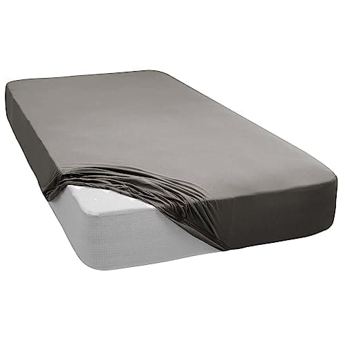 Mixibaby Spannbettlaken (Jersey) – 100% Baumwolle, 140 x 200 cm, Schwarz