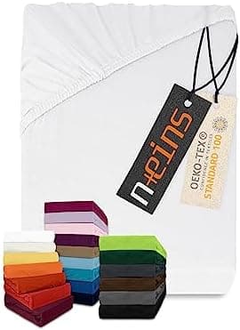 Jersey-Spannbetttuch – 100% Baumwolle, 180–200 x 200 cm
