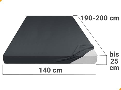 Jersey-Spannbetttuch – 100% Baumwolle, 180–200 x 200 cm