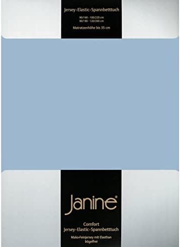 Janine Spannbettlaken Mako-Feinjersey Classic Jersey für Matratzen 180–200 x 200 cm