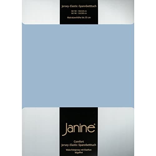 Janine Spannbettlaken Mako-Feinjersey Classic Jersey für Matratzen 180–200 x 200 cm