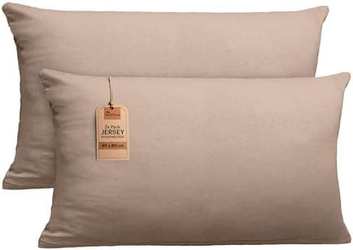 NatureMark Jersey Kissenbezüge – weich & atmungsaktiv, hautfreundlich – 40x40 cm, Anthrazit