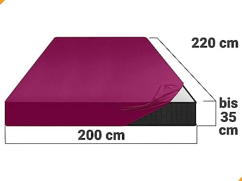 Jersey-Spannbetttuch – 100% Baumwolle, 180–200 x 200 cm