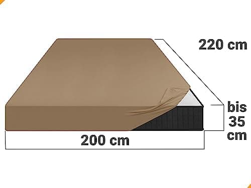 Jersey-Spannbetttuch – 100% Baumwolle, 180–200 x 200 cm