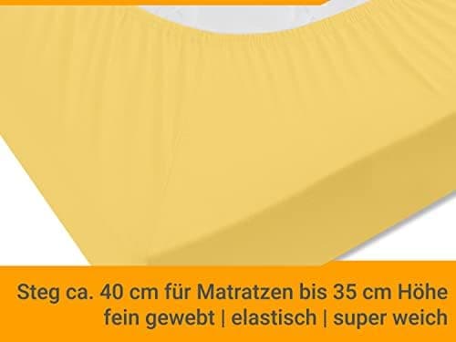 Jersey-Spannbetttuch – 100% Baumwolle, 180–200 x 200 cm