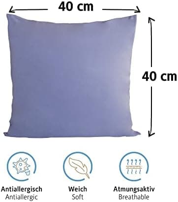Komfortec Kissenbezüge 2er Set – 100% Baumwolle Premium Jersey (150 g/m²), superweich – OEKO‑TEX STANDARD 100