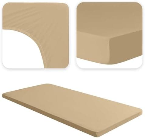 Jacobson Jersey-Spannbettlaken aus Baumwolle – OEKO-TEX STANDARD 100, 180x200–200x200 cm, Weiß