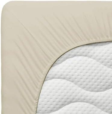 Jersey-Spannbettlaken 100% Baumwolle, 180 x 200 cm – Silber