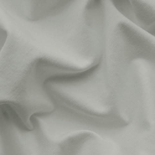 Jersey-Spannbettlaken 100% Baumwolle, 180 x 200 cm – Silber