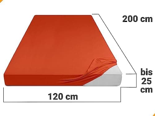 Jersey-Spannbetttuch – 100% Baumwolle, 180–200 x 200 cm