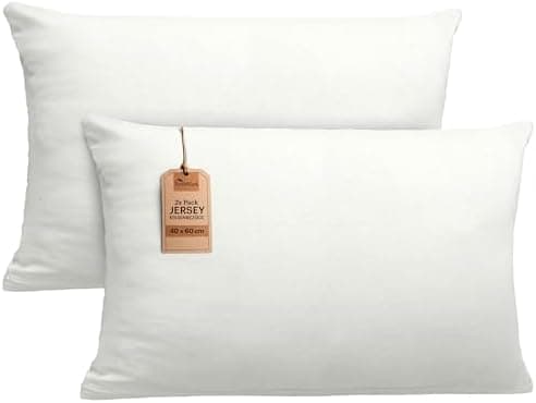 NatureMark Jersey Kissenbezüge – weich & atmungsaktiv, hautfreundlich – 40x40 cm, Anthrazit