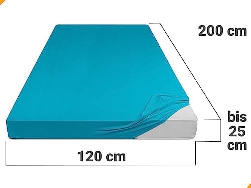 Jersey-Spannbetttuch – 100% Baumwolle, 180–200 x 200 cm