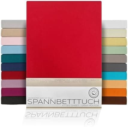 BEAUTEX Spannbetttuch aus Baumwolle – Premium Jersey 160 g/m², OEKO‑TEX STANDARD 100
