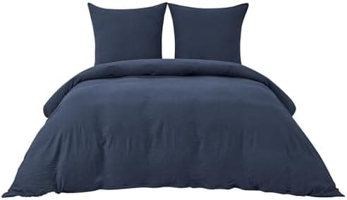 BEDSURE Bettwäsche 135x200 4‑teilig – Weiches Baumwoll‑Feeling Bettwäsche‑Set 135 x 200 cm, inkl. 2 Kissenbezüge 80x80,