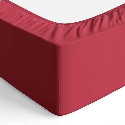 Amazon Basics Spannbettlaken – Mikrofaser Spannbetttuch 150 x 200 x 30 cm (für Matratzen bis 30 cm)