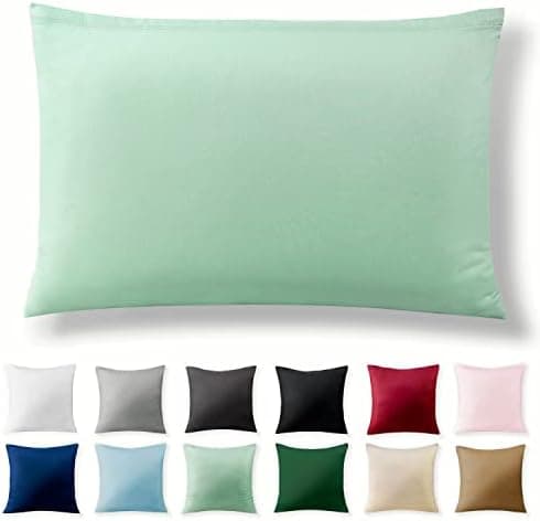 2er-Set Kissenbezüge 40 x 80 cm – Renforcé, 100% Baumwolle, superweich mit Reißverschluss, Babyrosa