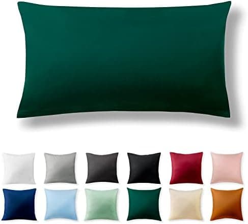 2er-Set Kissenbezüge 40 x 80 cm – Renforcé, 100% Baumwolle, superweich mit Reißverschluss, Babyrosa