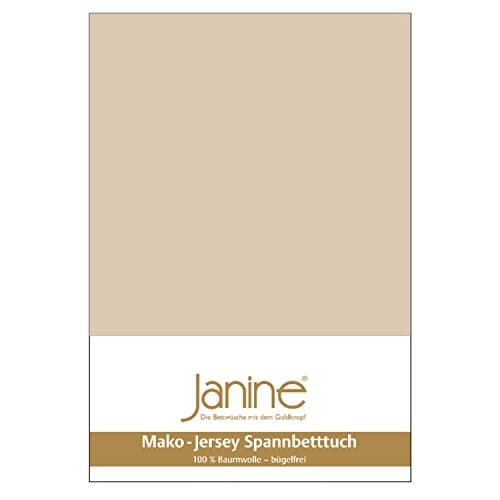 Janine Spannbettlaken Mako-Feinjersey Classic Jersey für Matratzen 180–200 x 200 cm