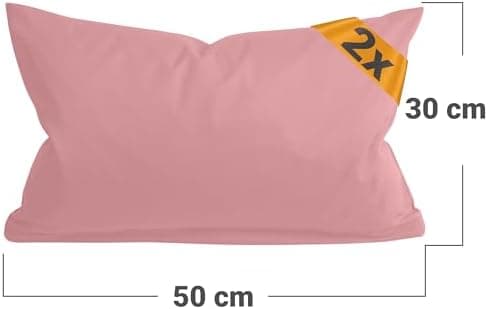 Doppelpack Baumwoll-Kissenbezüge 40 x 15 cm – Navyblau, schlichtes modernes Design
