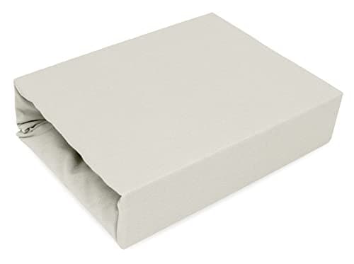 Elastisches Jersey-Spannbettlaken 90x180 cm – 100% Baumwolle, kuschelig warm