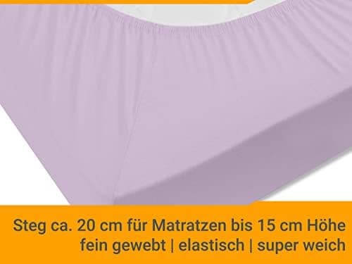 Jersey-Spannbetttuch – 100% Baumwolle, 180–200 x 200 cm