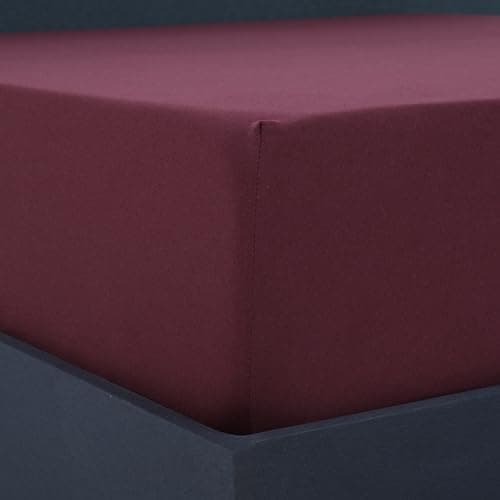 Vency Spannbettlaken 90x200 cm (bis 25 cm Matratzenhöhe) – 100% Baumwolle, Weiß