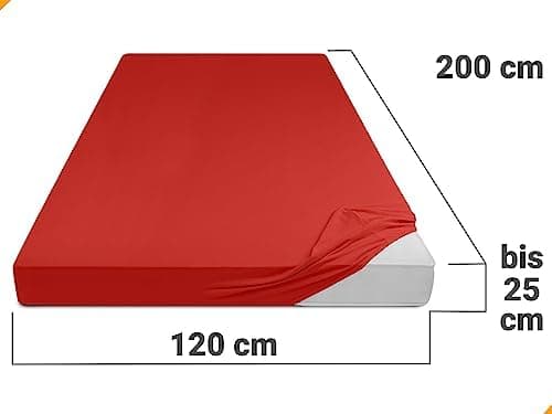 Jersey-Spannbetttuch – 100% Baumwolle, 180–200 x 200 cm